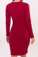 Sukienka Model RV-SK-A1049.99 Bordo - Rue Paris