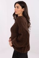 Sweter Damski Model MI-SW-1610.18 Dark Brown - Italy Moda