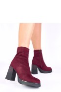 Botki Model Delora BY6906-3 Bordo Violet - Solea