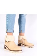 Botki Model Olga C882 Beige - Solea