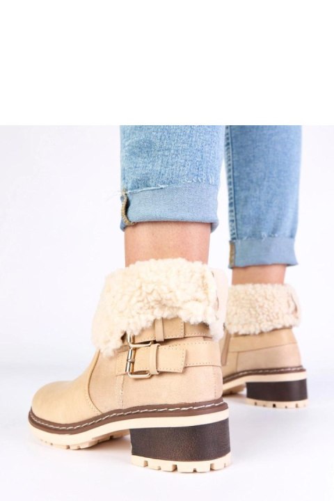 Botki Model Olga C882 Beige - Solea