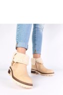 Botki Model Olga C882 Beige - Solea