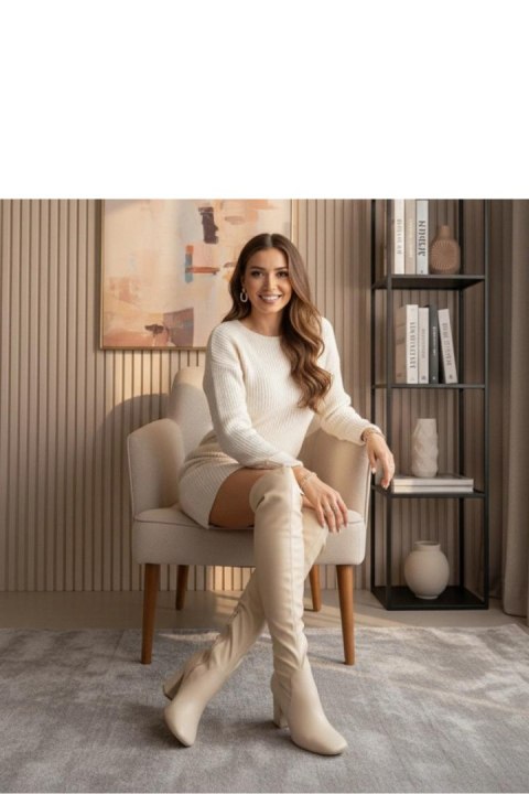 Kozaki Model Louna LQ-42 Beige - Solea