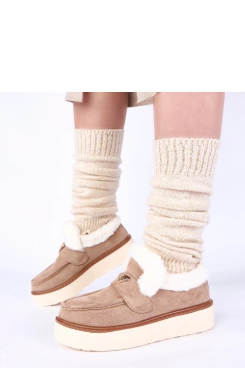 Mokasyny Model Loafy 6690 Dark Beige - Solea