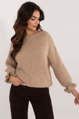Sweter Damski Model MI-SW-2912.10X Dark Beige - Italy Moda