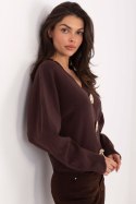 Sweter Damski Model PM-SW-CV6656.59 Dark Brown - Factory Price