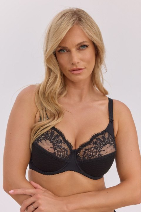 Biustonosz Soft Model Fancy 002 Black - Gaia