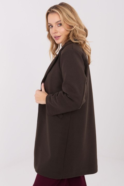 Płaszcz Damski Model IT-PL-20238.23 Dark Brown - Italy Moda