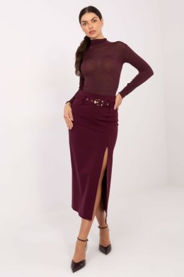 Spódnica Model IT-SD-FL7393.26 Bordo - Rue Paris