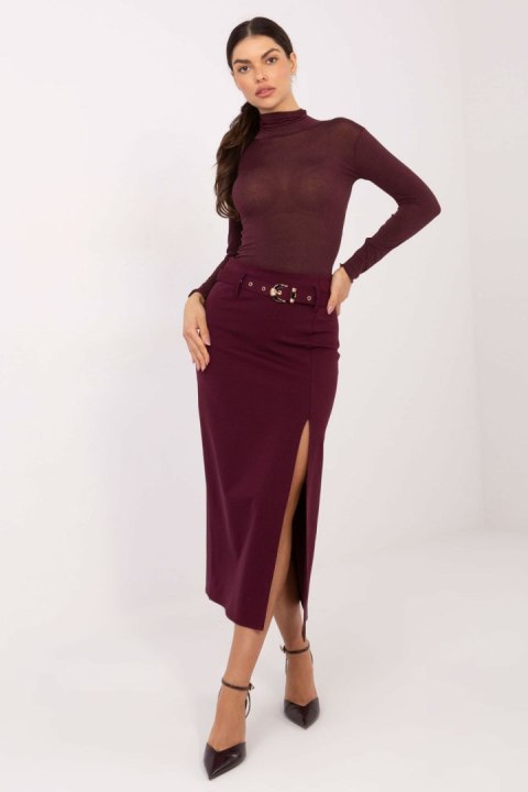 Spódnica Model IT-SD-FL7393.26 Bordo - Rue Paris