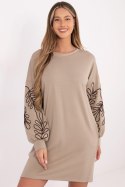Sukienka Model RV-SK-A1064.95 Dark Beige - Rue Paris