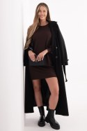 Sukienka Model RV-SK-A1064.95 Dark Brown - Rue Paris