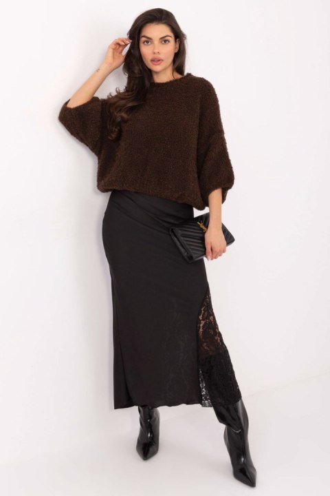 Sweter Damski Model IT-SW-72802.77 Dark Brwon - Italy Moda