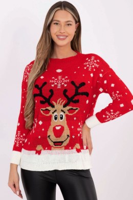 Sweter Damski Model MI-SW-0212.89 Red - Italy Moda