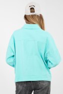 Kurtka Damska Model IT-KR-FL9568.29P Turkus - Rue Paris