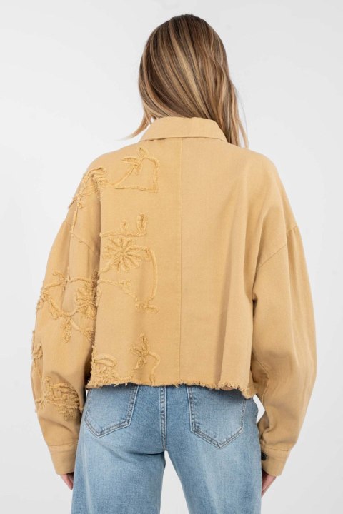 Kurtka Damska Model IT-KR-FL9993.77 Camel - Rue Paris