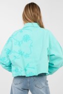 Kurtka Damska Model IT-KR-FL9993.77 Turkus - Rue Paris