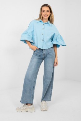 Kurtka Damska Model IT-KR-FL9998.85 Light Blue - Rue Paris