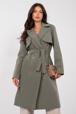 Płaszcz Damski Model IT-PL-FL8808.32 Khaki - Rue Paris