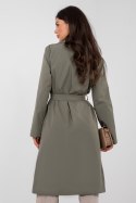 Płaszcz Damski Model IT-PL-FL8808.32 Khaki - Rue Paris