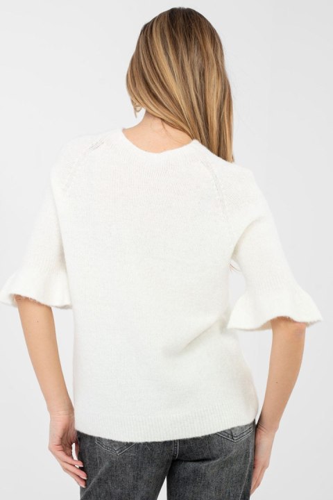 Sweter Damski Model MI-SW-1901.66 Ecru - Italy Moda