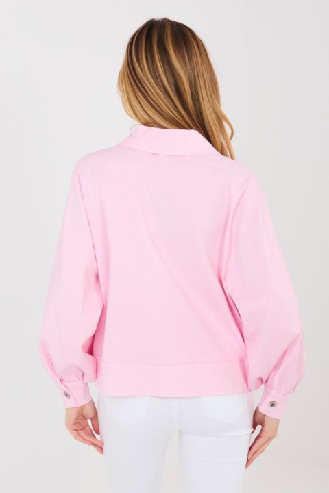 Koszula Damska Model IT-KR-FL10071.50 Light Pink - Rue Paris