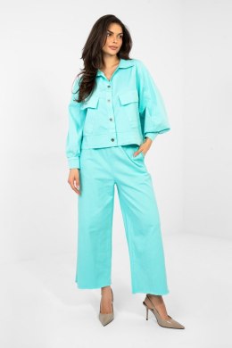 Koszula Damska Model IT-KR-FL10071.50 Turkus - Rue Paris
