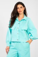 Koszula Damska Model IT-KR-FL10071.50 Turkus - Rue Paris