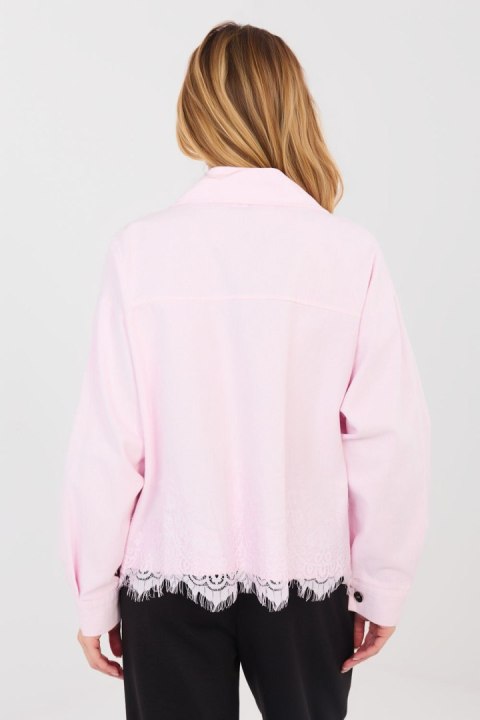 Kurtka Damska Model IT-KR-FL10001.54 Light Pink - Rue Paris