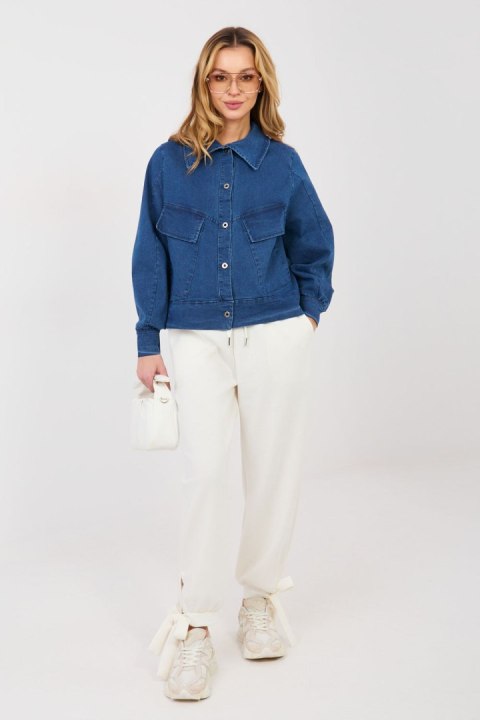 Kurtka Damska Model IT-KR-FL10071.09P Dark Blue - Rue Paris