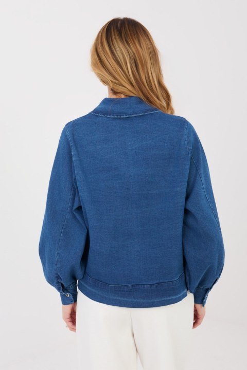 Kurtka Damska Model IT-KR-FL10071.09P Dark Blue - Rue Paris