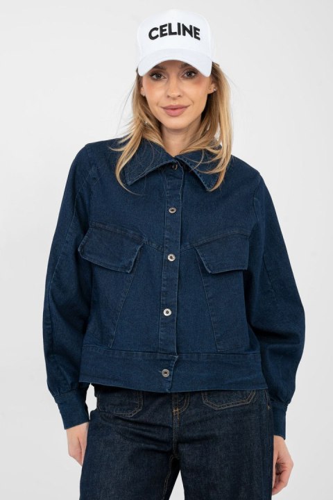 Kurtka Damska Model IT-KR-FL10071.09P Navy - Rue Paris