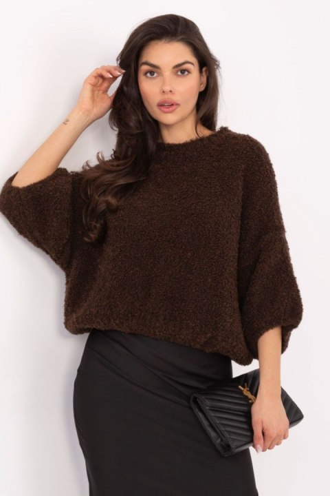 Sweter Damski Model IT-SW-72802.77 Dark Brwon - Italy Moda