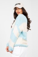 Sweter Damski Model MI-SW-0203.71 Light Blue - Italy Moda