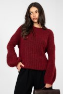 Sweter Damski Model MI-SW-9642.01 Bordo - Italy Moda