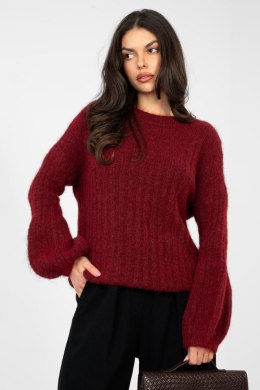 Sweter Damski Model MI-SW-9642.01 Bordo - Italy Moda