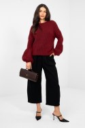 Sweter Damski Model MI-SW-9642.01 Bordo - Italy Moda