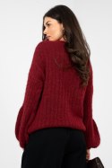 Sweter Damski Model MI-SW-9642.01 Bordo - Italy Moda