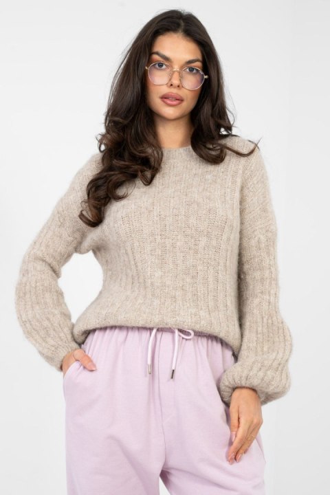 Sweter Damski Model MI-SW-9642.01 Dark Beige - Italy Moda