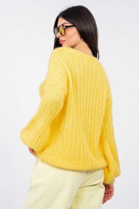 Sweter Damski Model MI-SW-9642.01 Yellow - Italy Moda