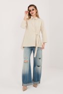 Koszula Damska Model IT-KS-FL10188.27 Beige - Rue Paris
