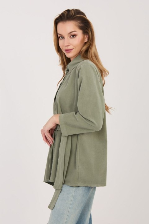 Koszula Damska Model IT-KS-FL10188.27 Khaki - Rue Paris
