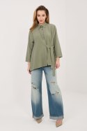 Koszula Damska Model IT-KS-FL10188.27 Khaki - Rue Paris