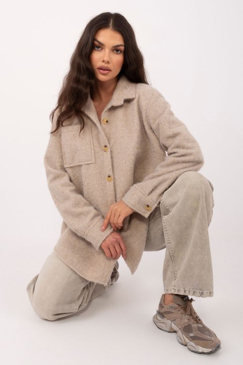 Kurtka Damska Model IT-KR-22292.01 Beige - Rue Paris