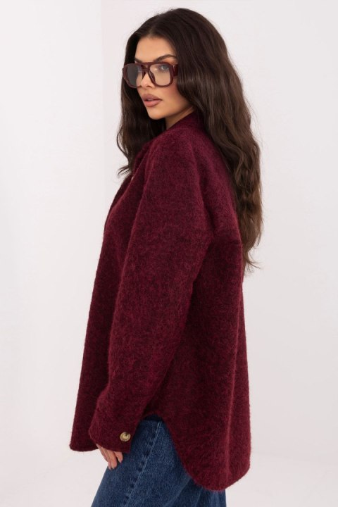 Kurtka Damska Model IT-KR-22292.01 Bordo - Rue Paris