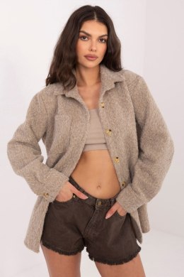 Kurtka Damska Model IT-KR-22292.85 Dark Beige - Rue Paris