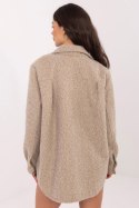 Kurtka Damska Model IT-KR-22292.85 Dark Beige - Rue Paris