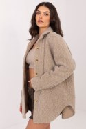 Kurtka Damska Model IT-KR-22292.85 Dark Beige - Rue Paris