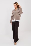Kurtka Damska Model IT-KR-FL10163.46 Dark Beige - Rue Paris
