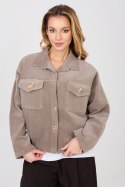 Kurtka Damska Model IT-KR-FL10163.46 Dark Beige - Rue Paris